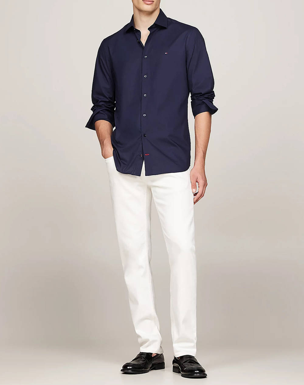 TOMMY HILFIGER CL FLEX POPLIN SF SHIRT