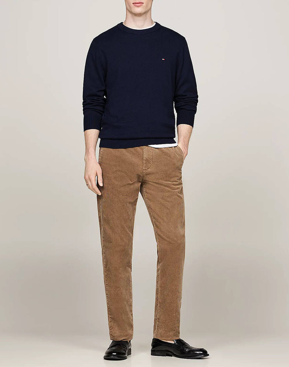 TOMMY HILFIGER PIMA ORG CTN CASHMERE CREW NECK