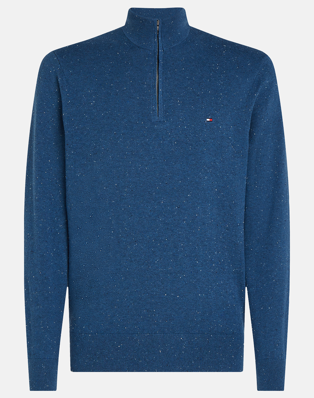 TOMMY HILFIGER PIMA ORG CTN CASHMERE ZIP MOCK