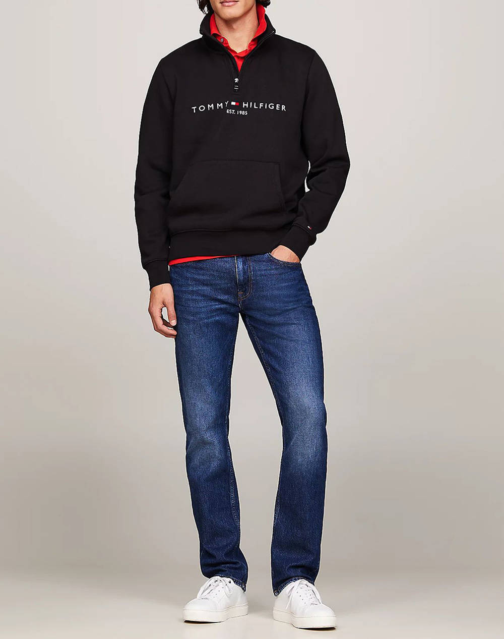 TOMMY HILFIGER TOMMY LOGO MOCKNECK