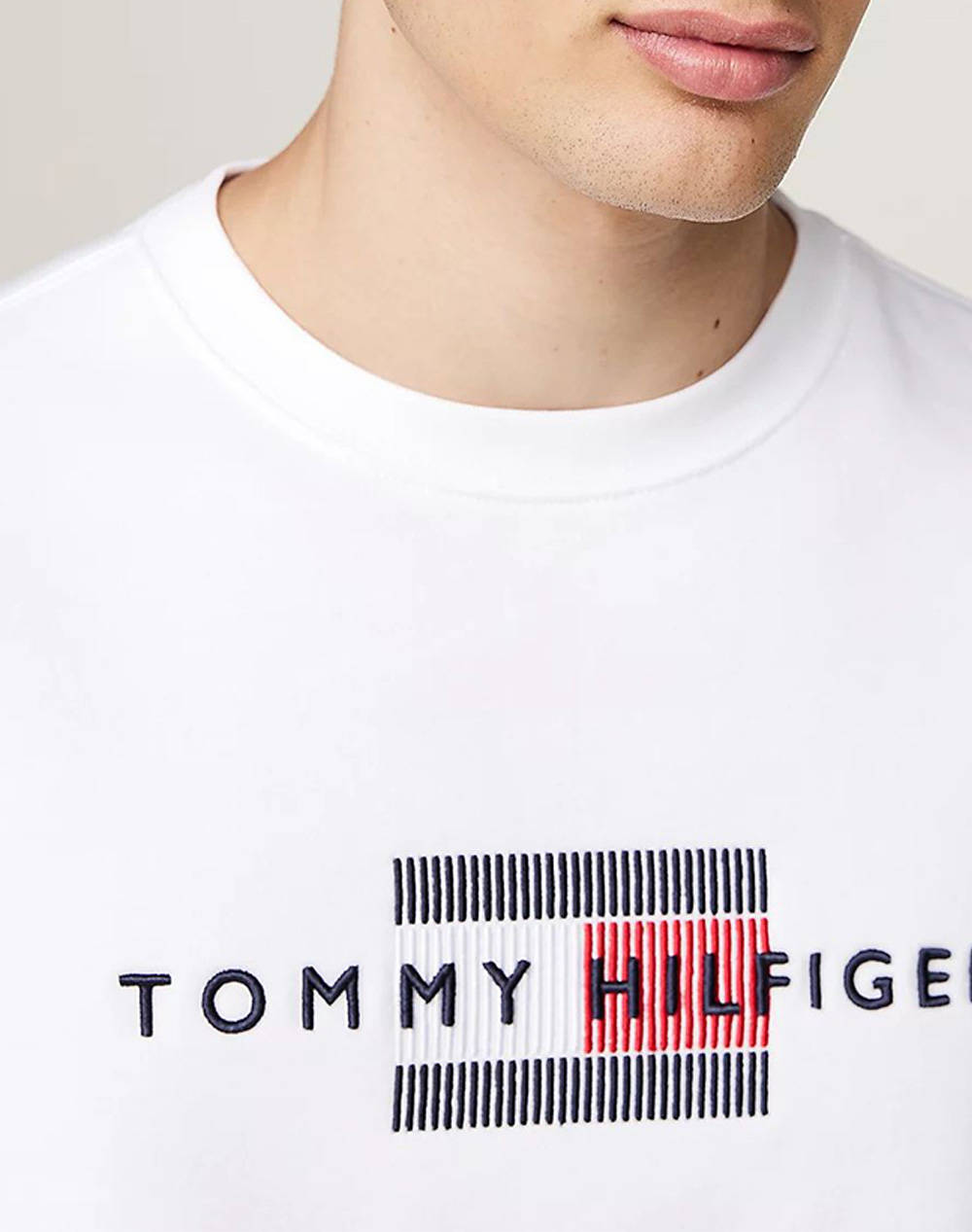 TOMMY HILFIGER HILFIGER FLAG EMBRO SWEATSHIRT