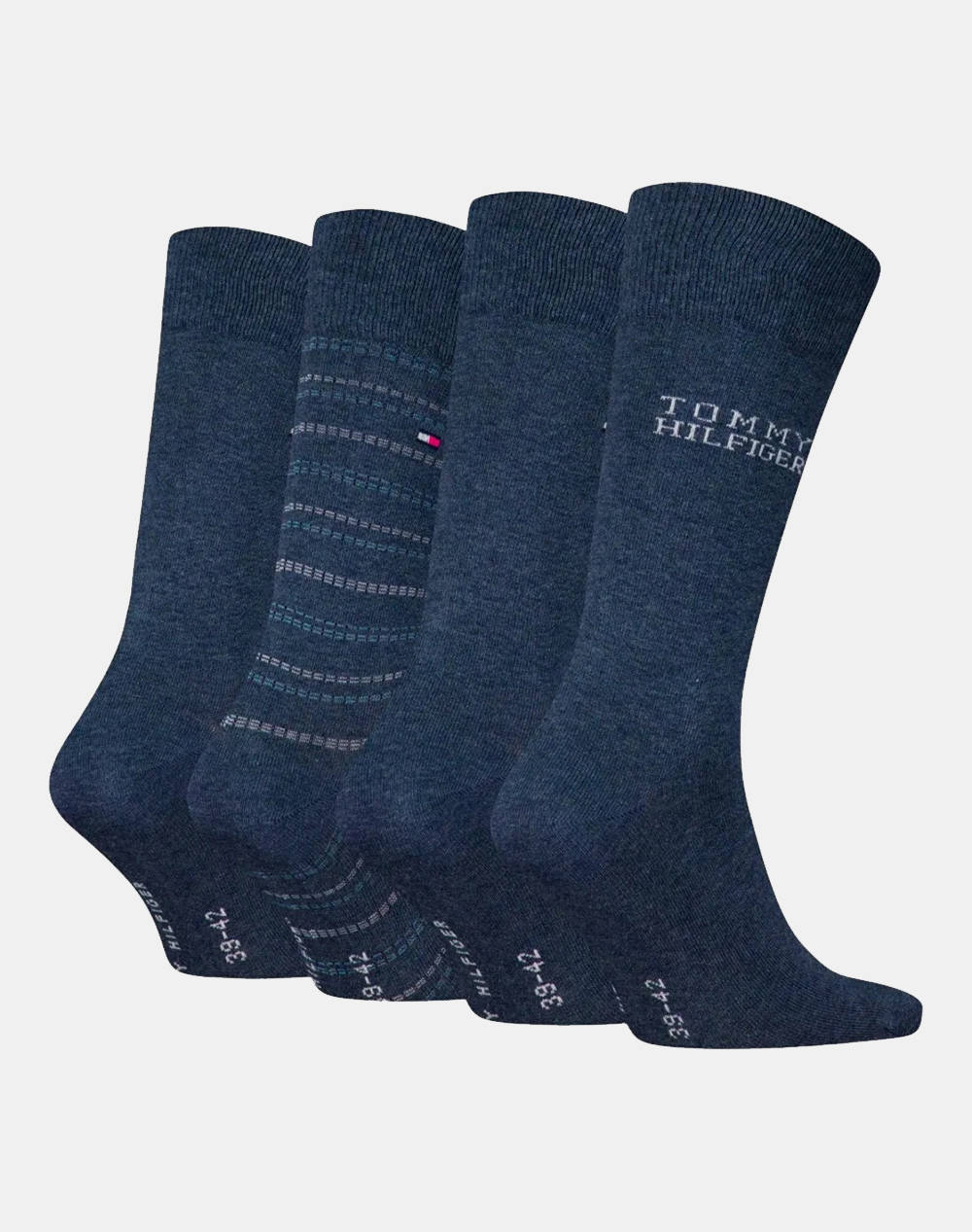 TOMMY HILFIGER TH MEN SOCK 4P TIN GIFTBOX TOMMY STRIPE