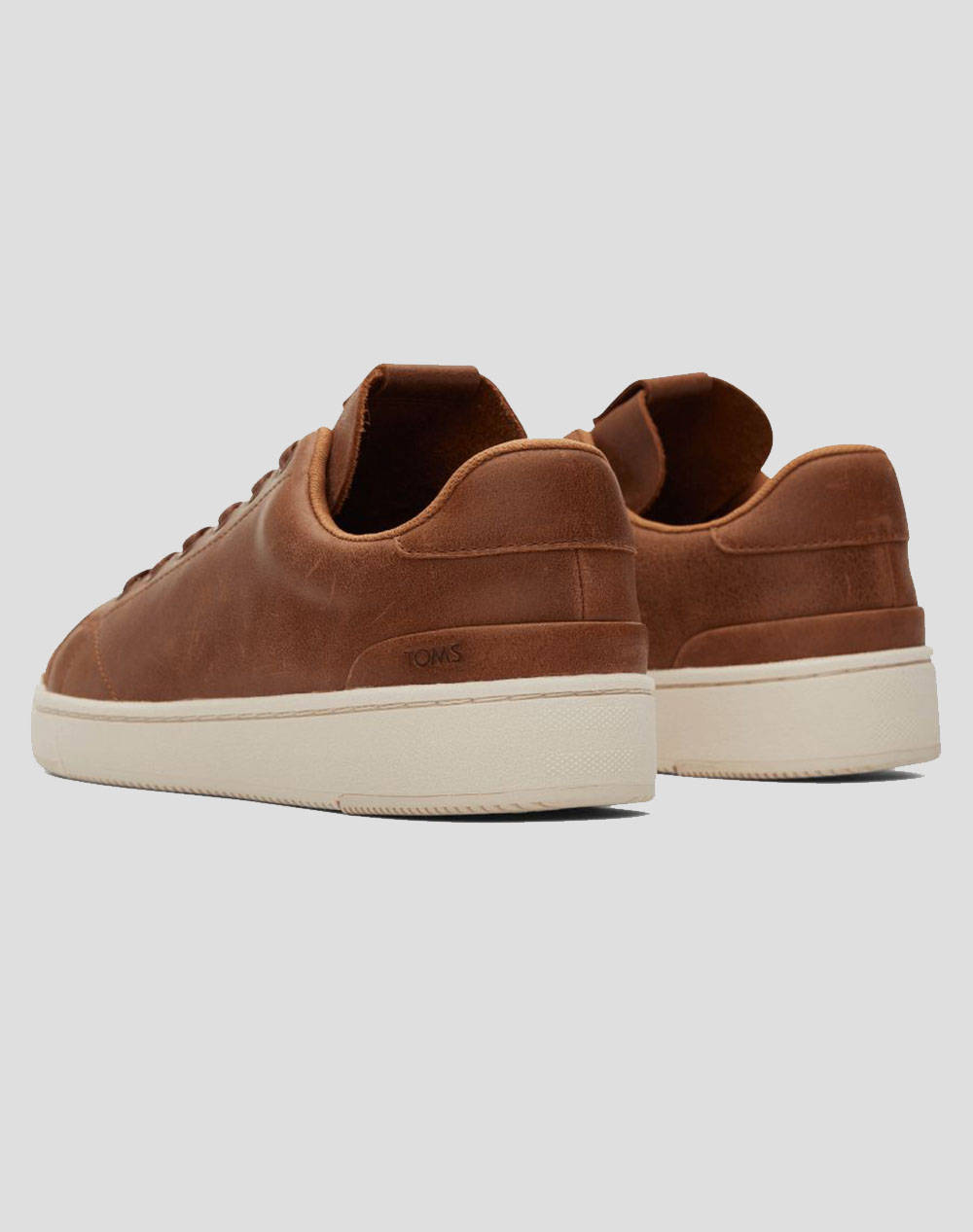 TOMS TAN LTHR MN TRVLOW SNEAK