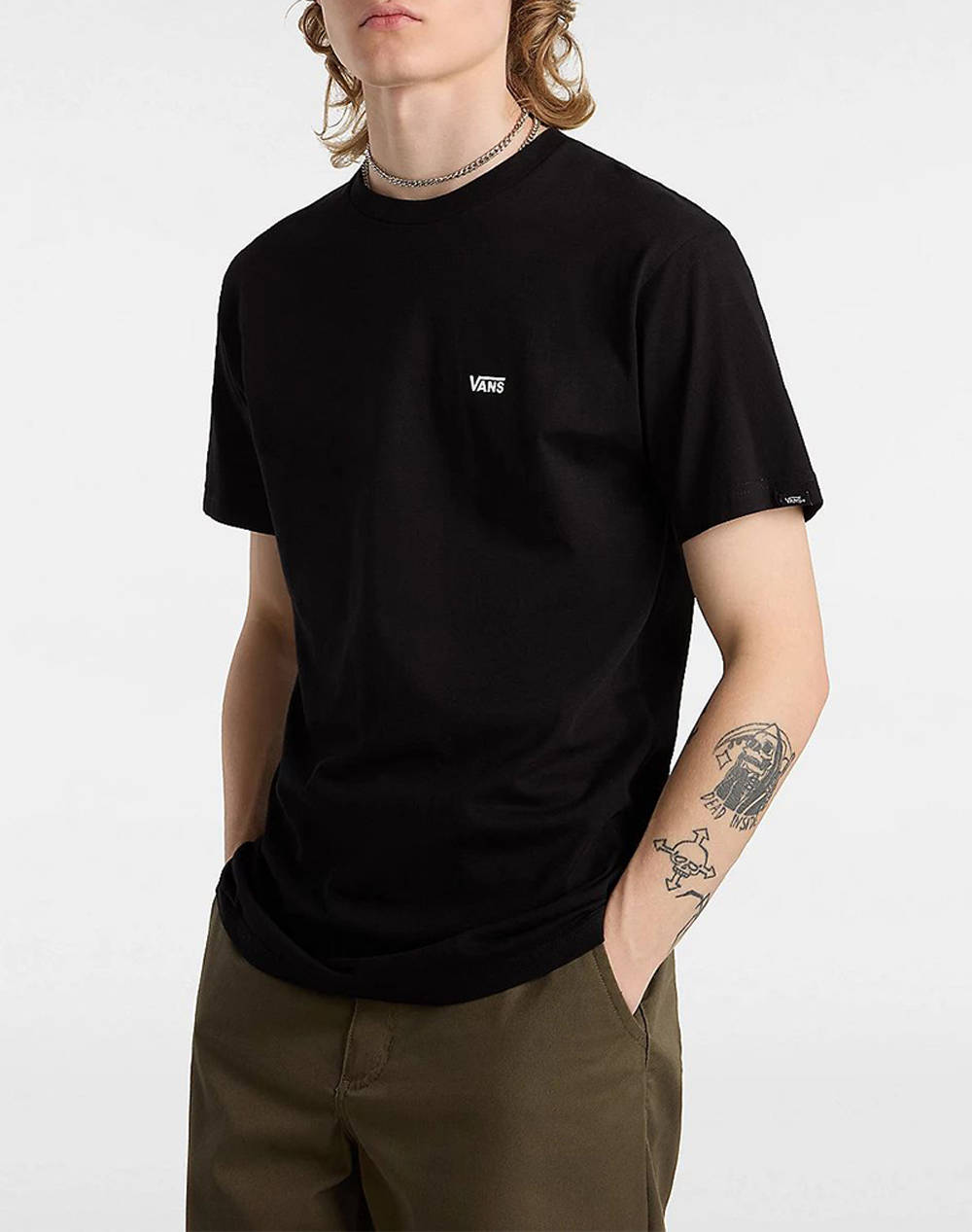 VANS LEFT CHEST LOGO TEE