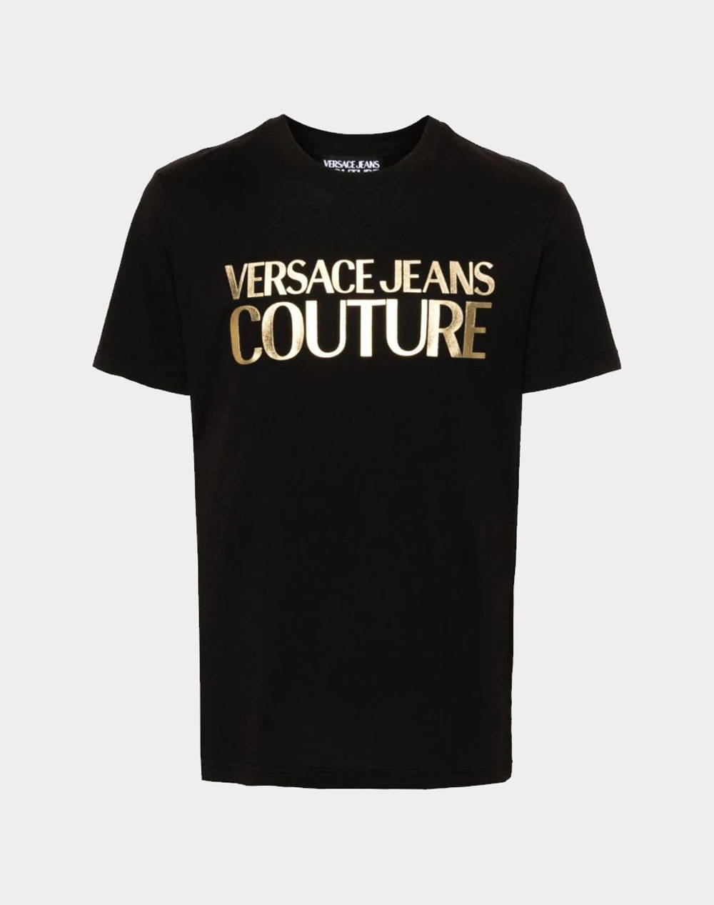 VERSACE JEANS 77GAHT05CJ00T 77UP600 S LOGO INSTIT. THICK FOIL MENS T-SHIRT