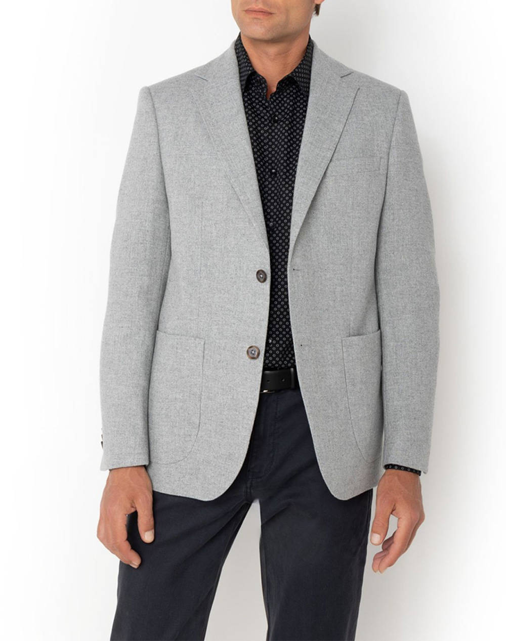 THE BOSTONIANS САКО TWILL HERRINGBONE REGULAR FIT