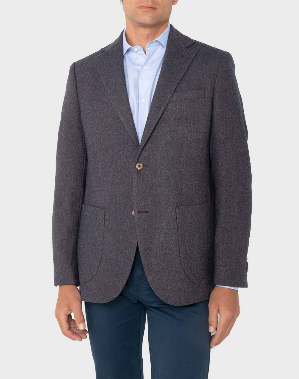 THE BOSTONIANS САКО TWILL HERRINGBONE REGULAR FIT