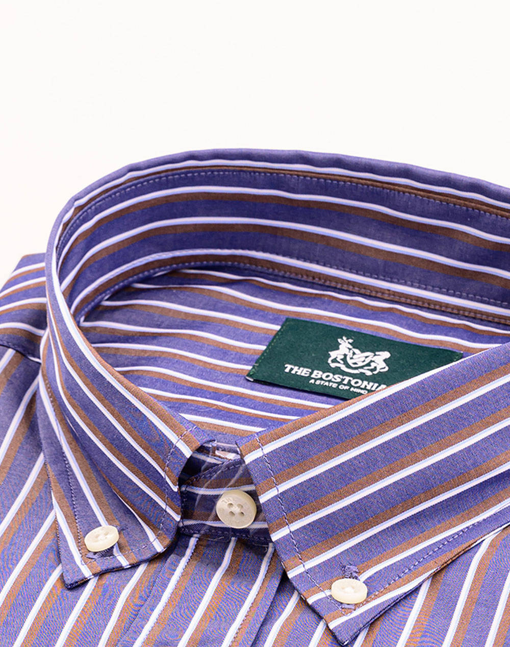 THE BOSTONIANS РИЗА ACORN REGULAR FIT Stripe POPLIN Button-down Regular FIT