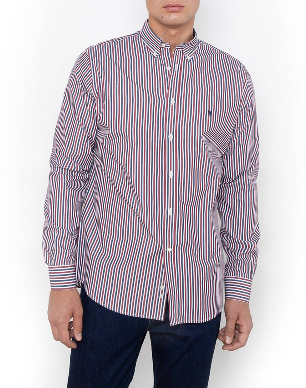 THE BOSTONIANS РИЗА ACORN ПОПЛИН REGULAR FIT Stripe POPLIN Button-down Regular FIT