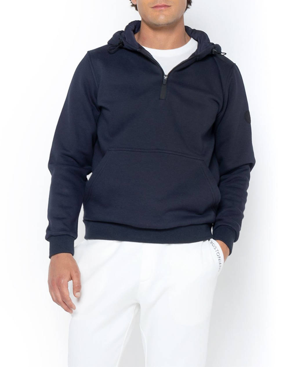 THE BOSTONIANS ПАМУЧЕН СУИТШЪРТ HALF ZIP REGULAR FIT QUAL 7262 PAT 9019-00