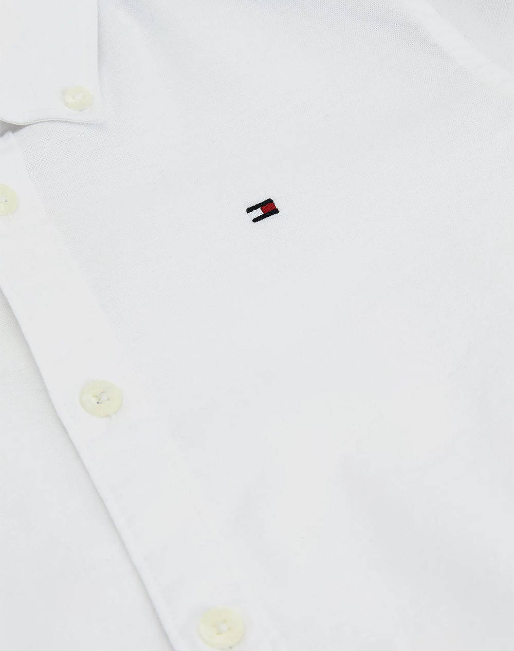 TOMMY HILFIGER SOLID STRETCH POPLIN SHIRT L/S