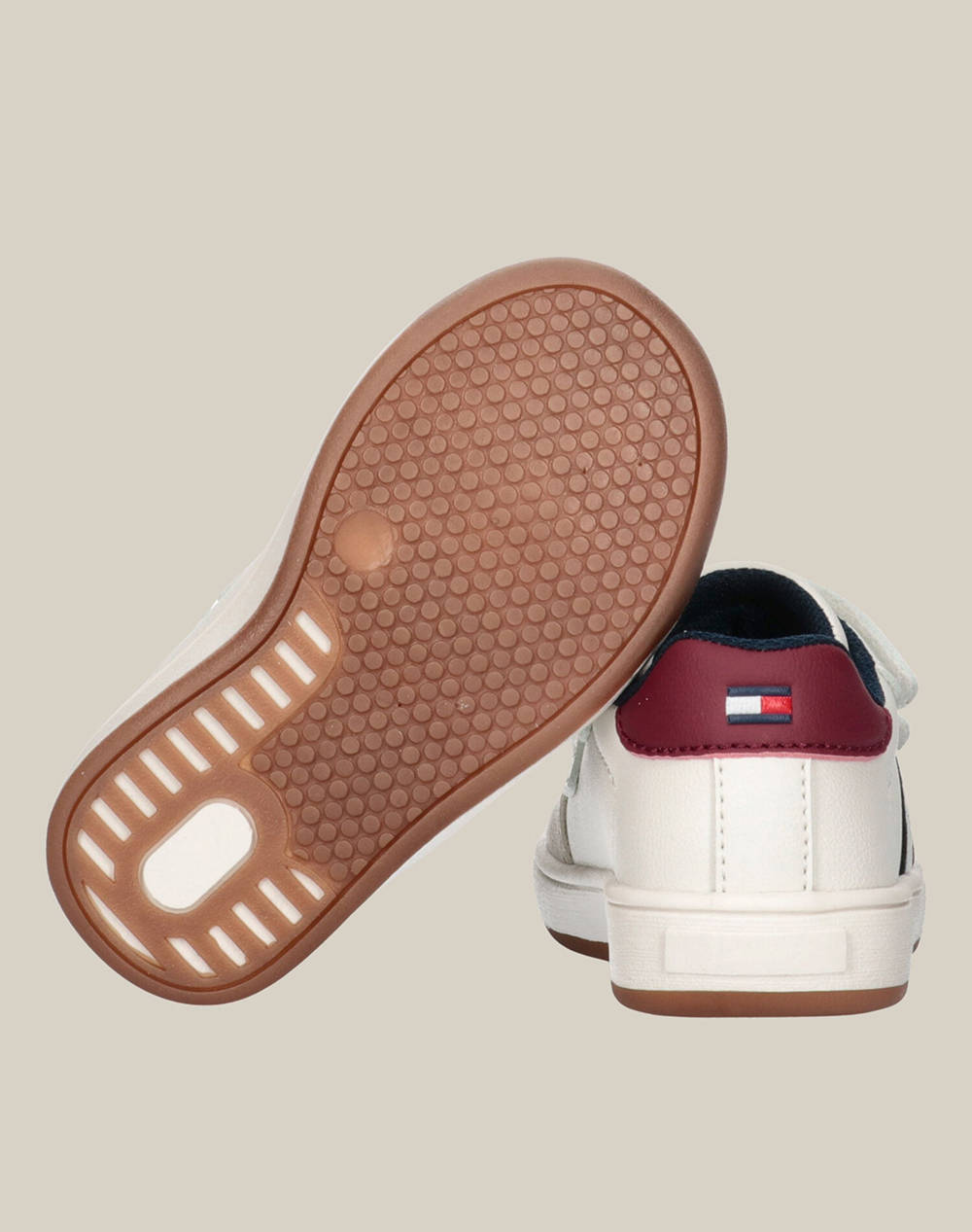 TOMMY HILFIGER STRIPES LOW CUT VELCRO SNEAKER