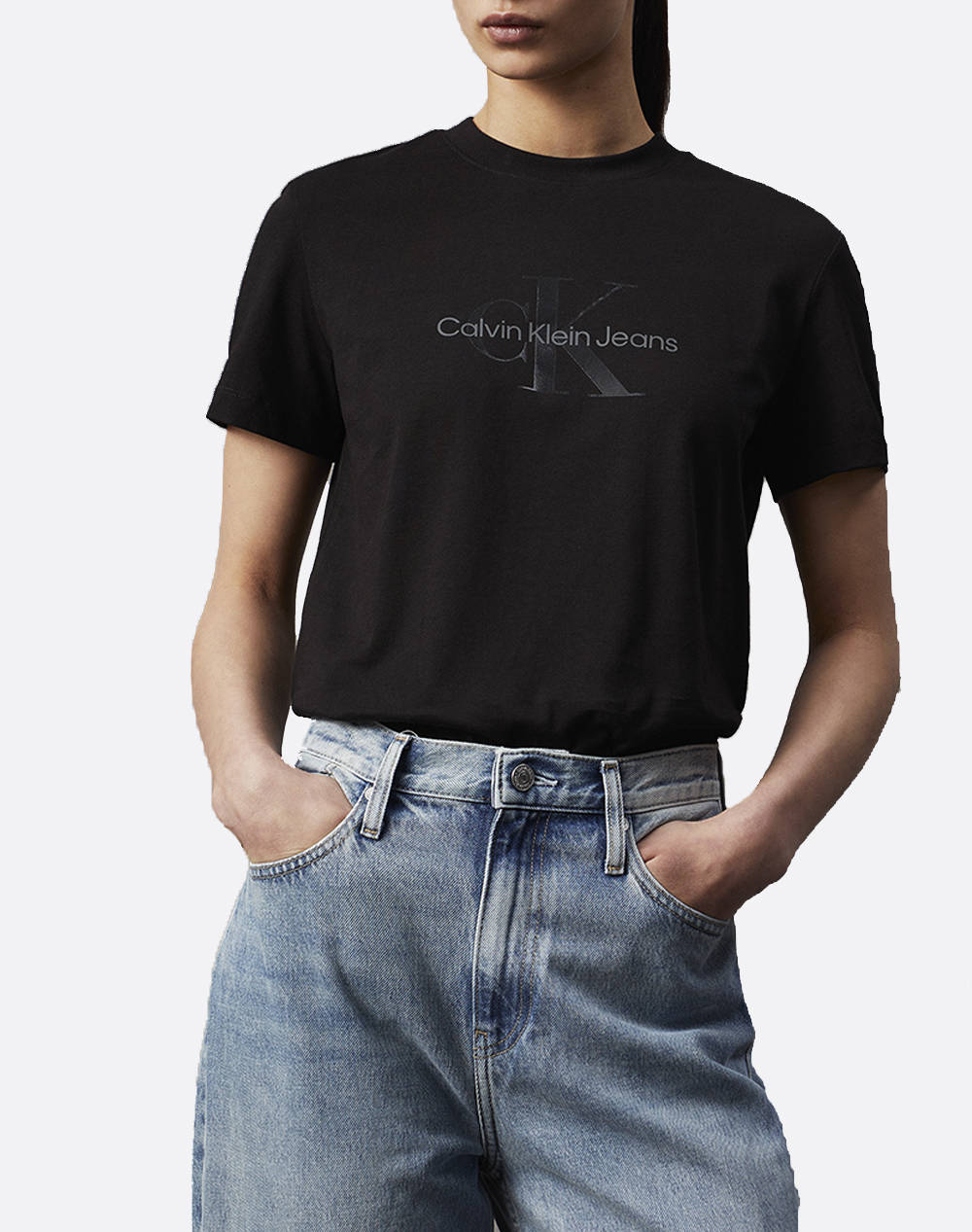 CALVIN KLEIN JEANS GLOSSY MONOLOGO REGULAR TEE