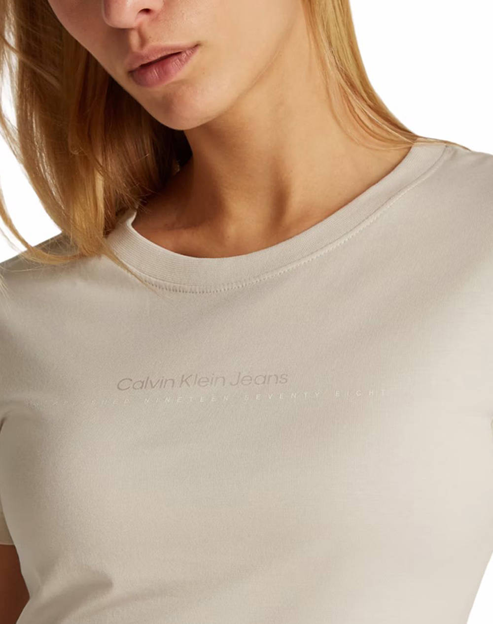 CALVIN KLEIN JEANS INSTITUTIONAL GRAPHIC SLIM TEE