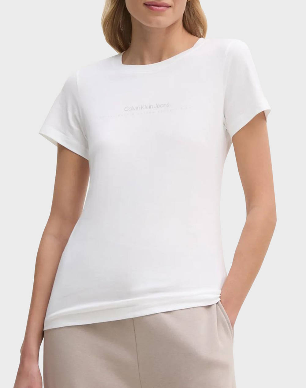 CALVIN KLEIN JEANS INSTITUTIONAL GRAPHIC SLIM TEE