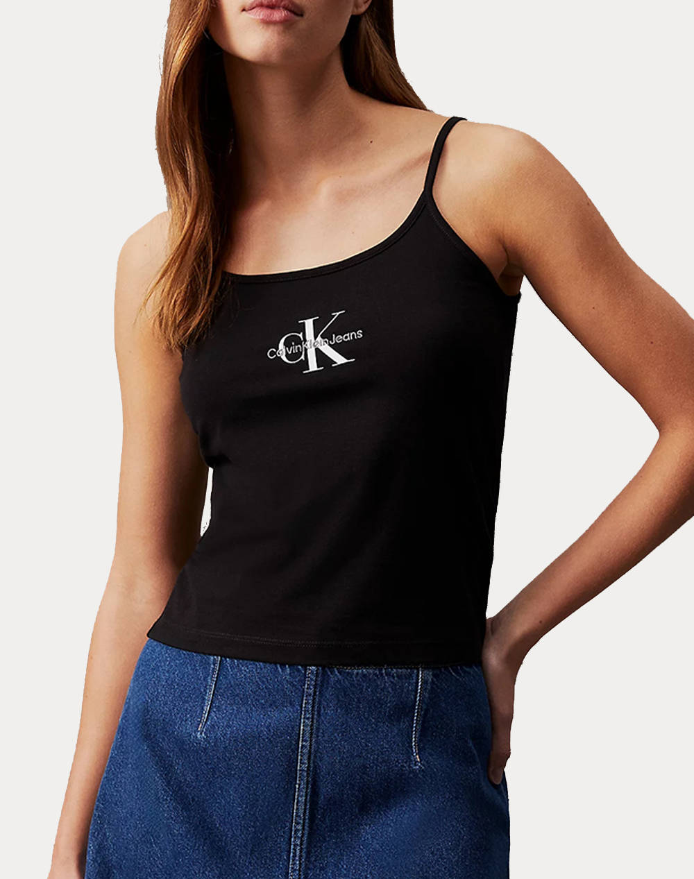 CALVIN KLEIN JEANS MONOLOGO STRAPPY TANK TOP