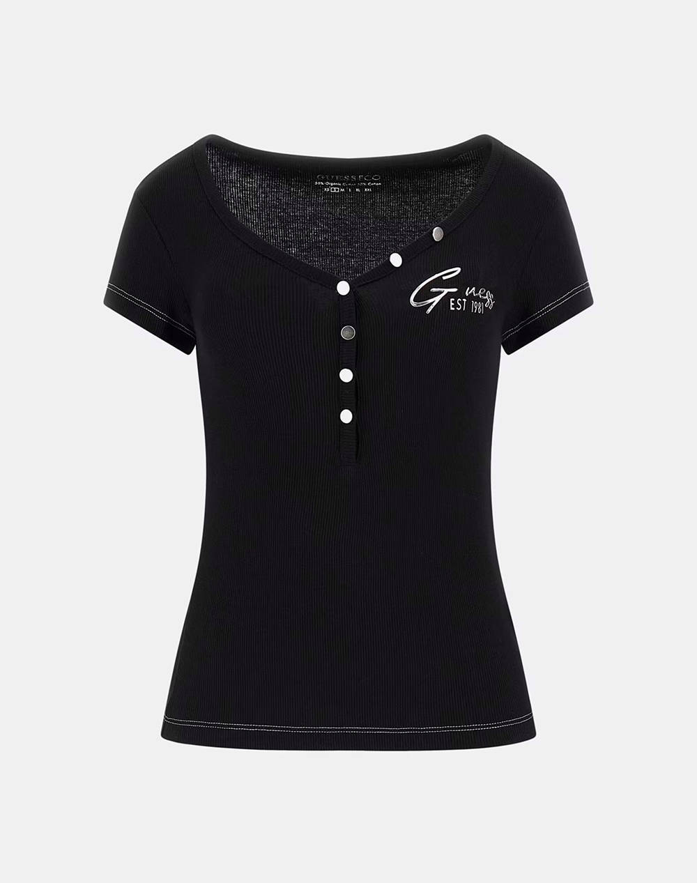 GUESS SS HENLEY OLYMPIA TOP ДАМСКА ТЕНИКСА