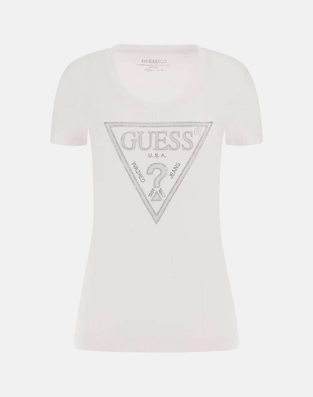 GUESS SS CN SHINY TRIANGLE TEE WOMENS T-SHIRT