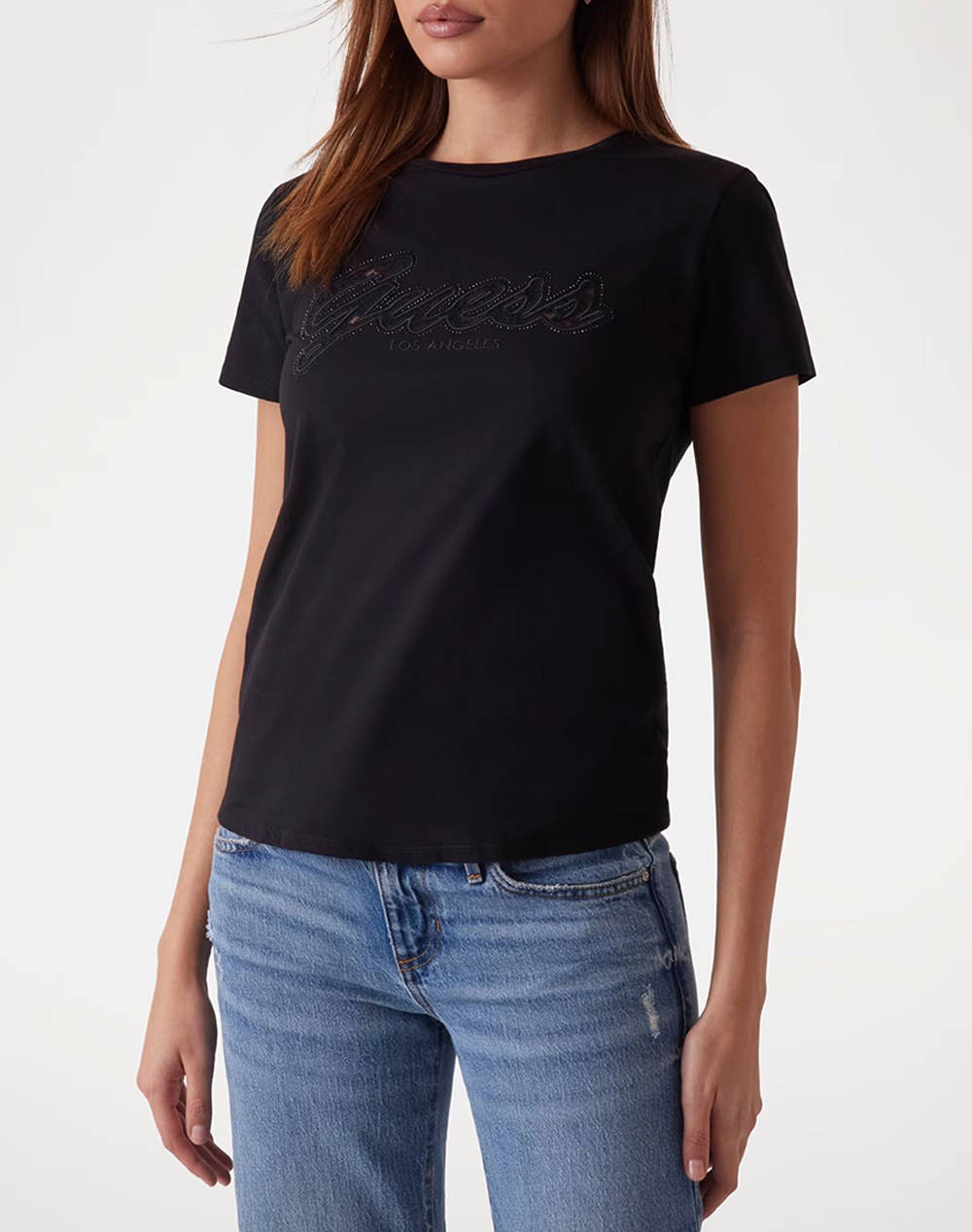 GUESS SS SCRIPT LACE LOGO EASY TEE ДАМСКА ТЕНИКСА