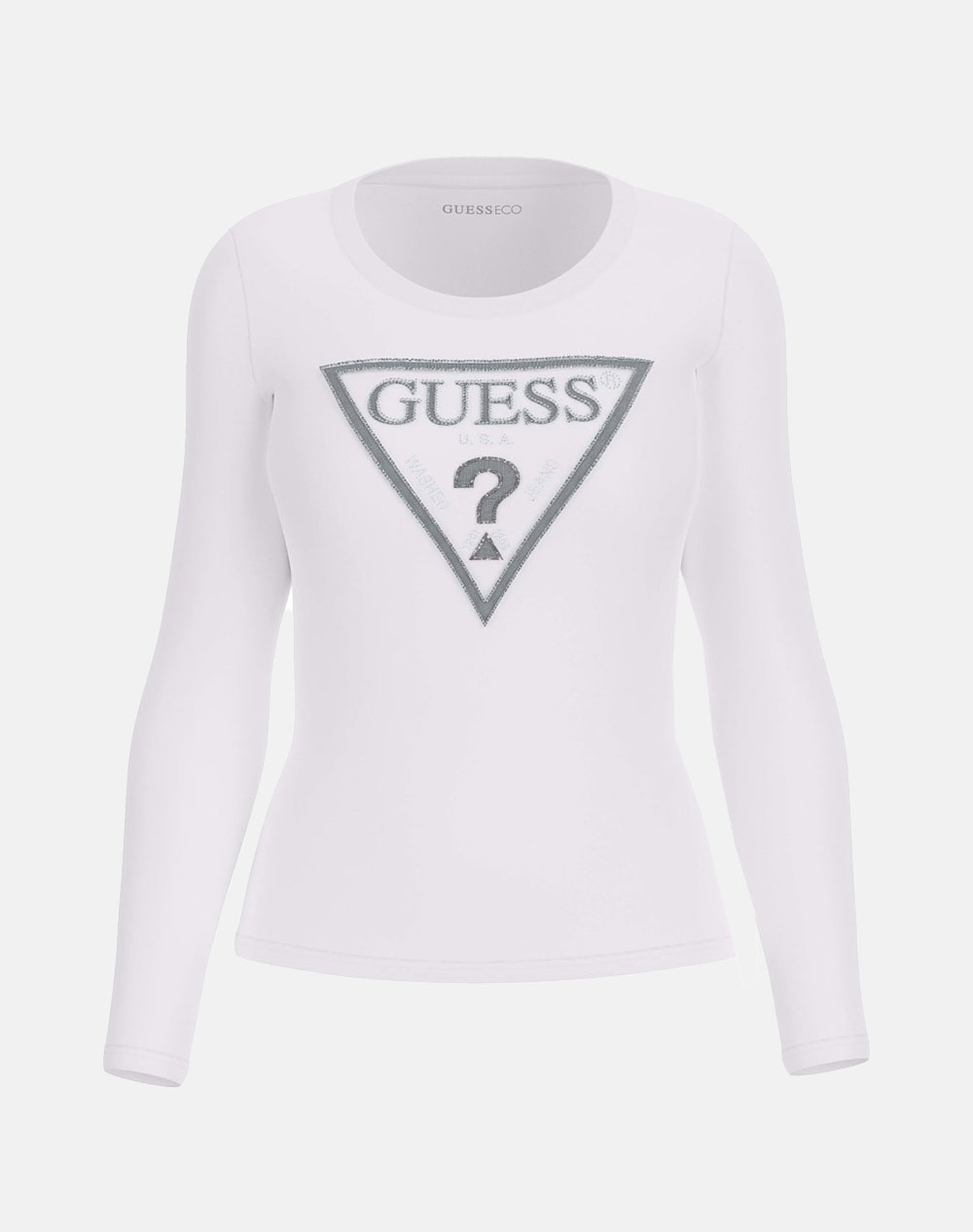 GUESS LS CN SHINY TRIANGLE TEE ДАМСКА ТЕНИСКА