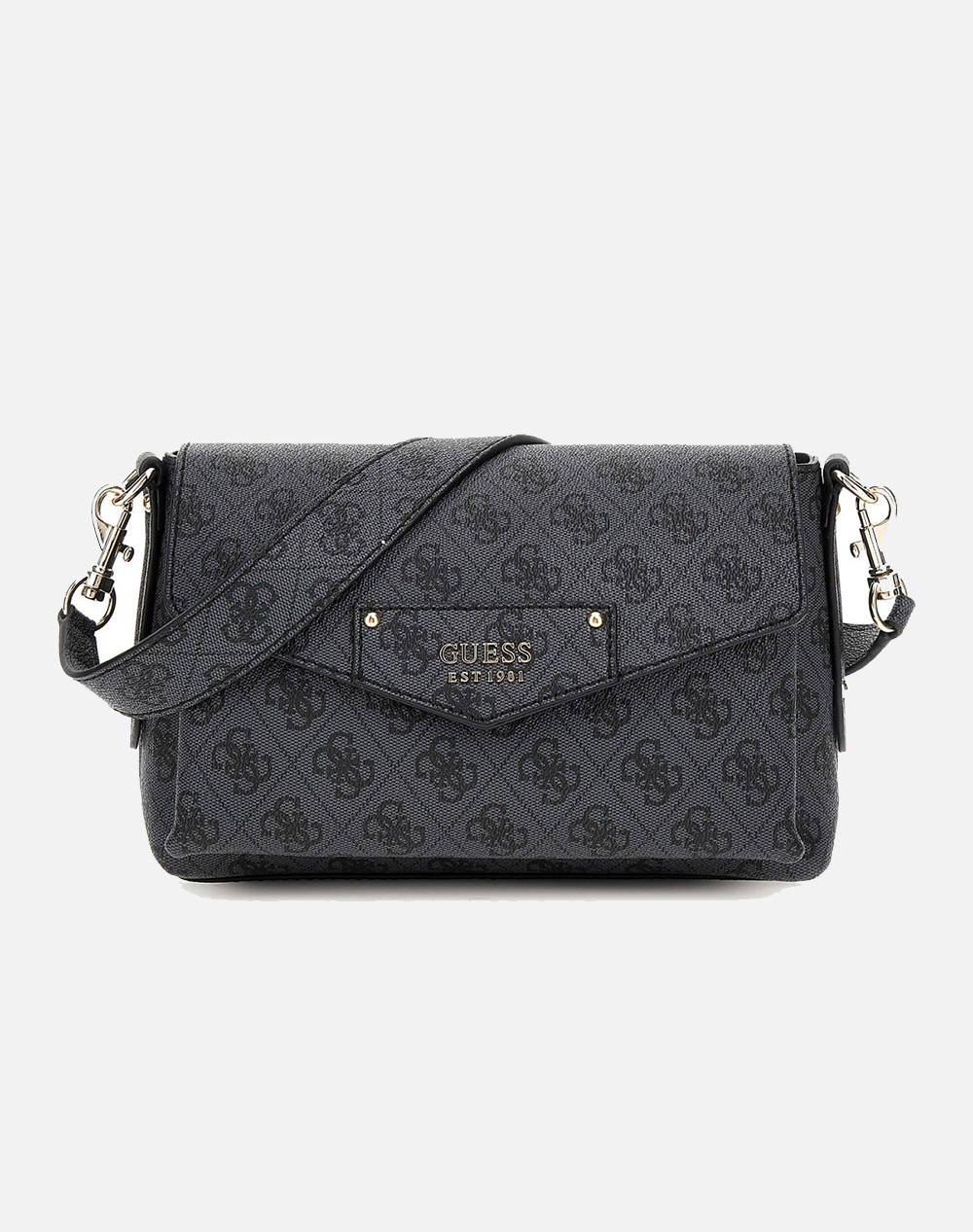 GUESS ECO BRENTON FLAP SHOULDER BAG ДАМСКА ЧАНТА(размери: 23 x 15 x 10см.)