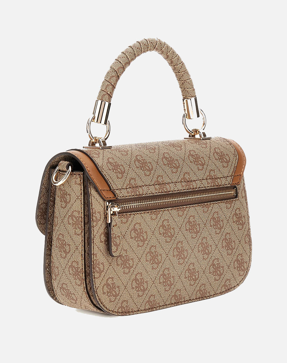 GUESS ORLINA LOGO TOP HANDLE FLAP ДАМСКА ЧАНТА(Размери: 22 x 14 x 5см.)