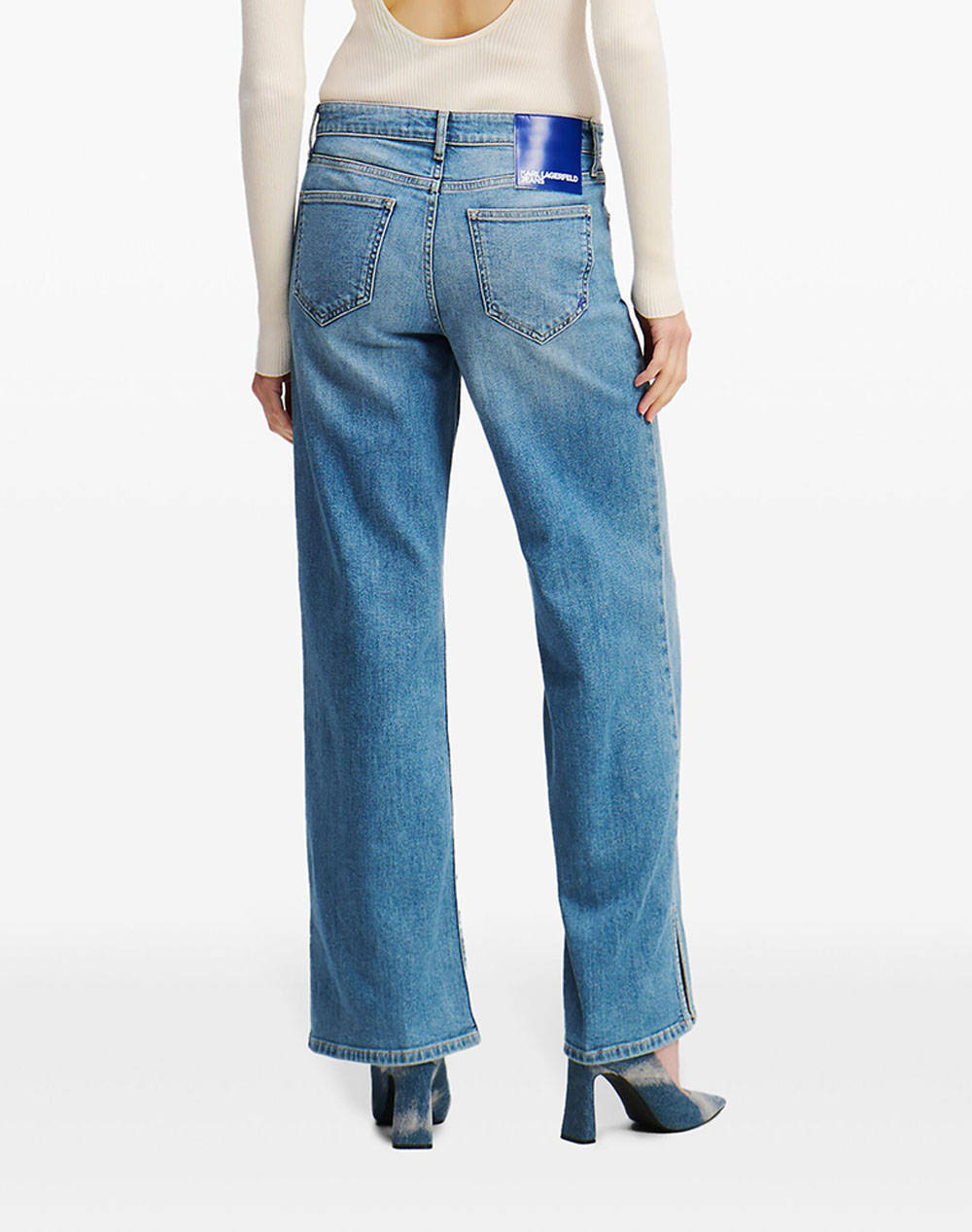 KARL LAGERFELD KLJ MR RELAXED DENIM W/ SLIT