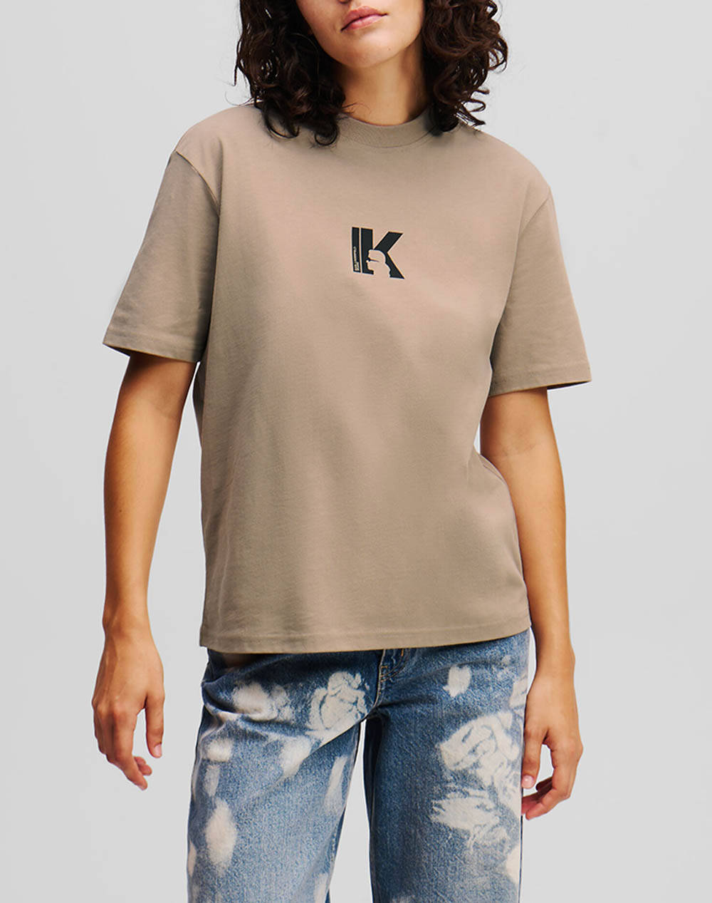 KARL LAGERFELD KLJ REG SS K-LOGO TEE