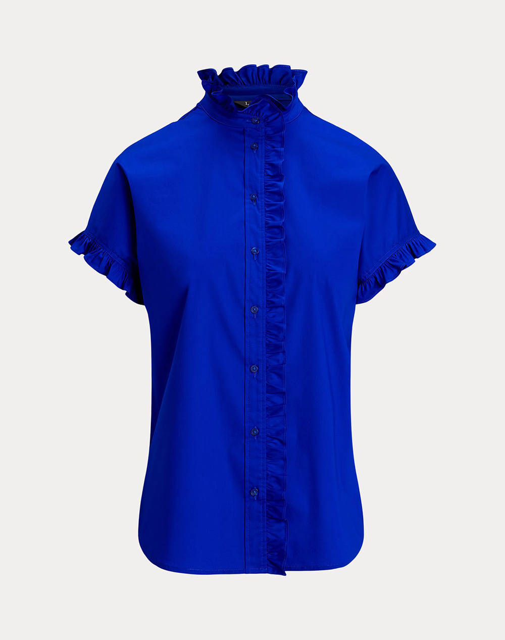 LAUREN RALPH LAUREN SILKY STRTCH COTTON-SHIRT