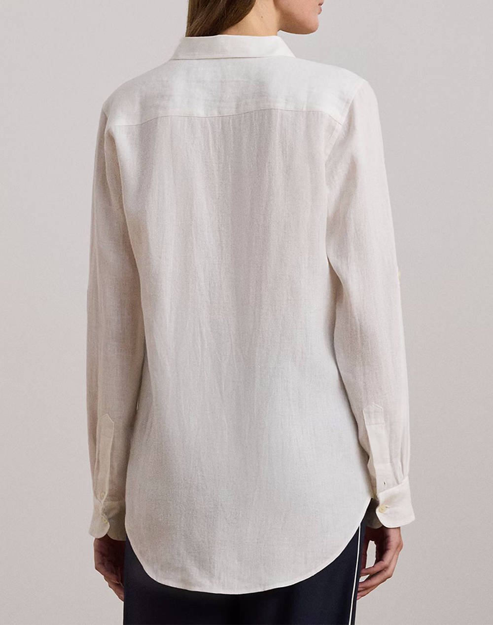 LAUREN RALPH LAUREN TISSUE LINEN-SHIRT