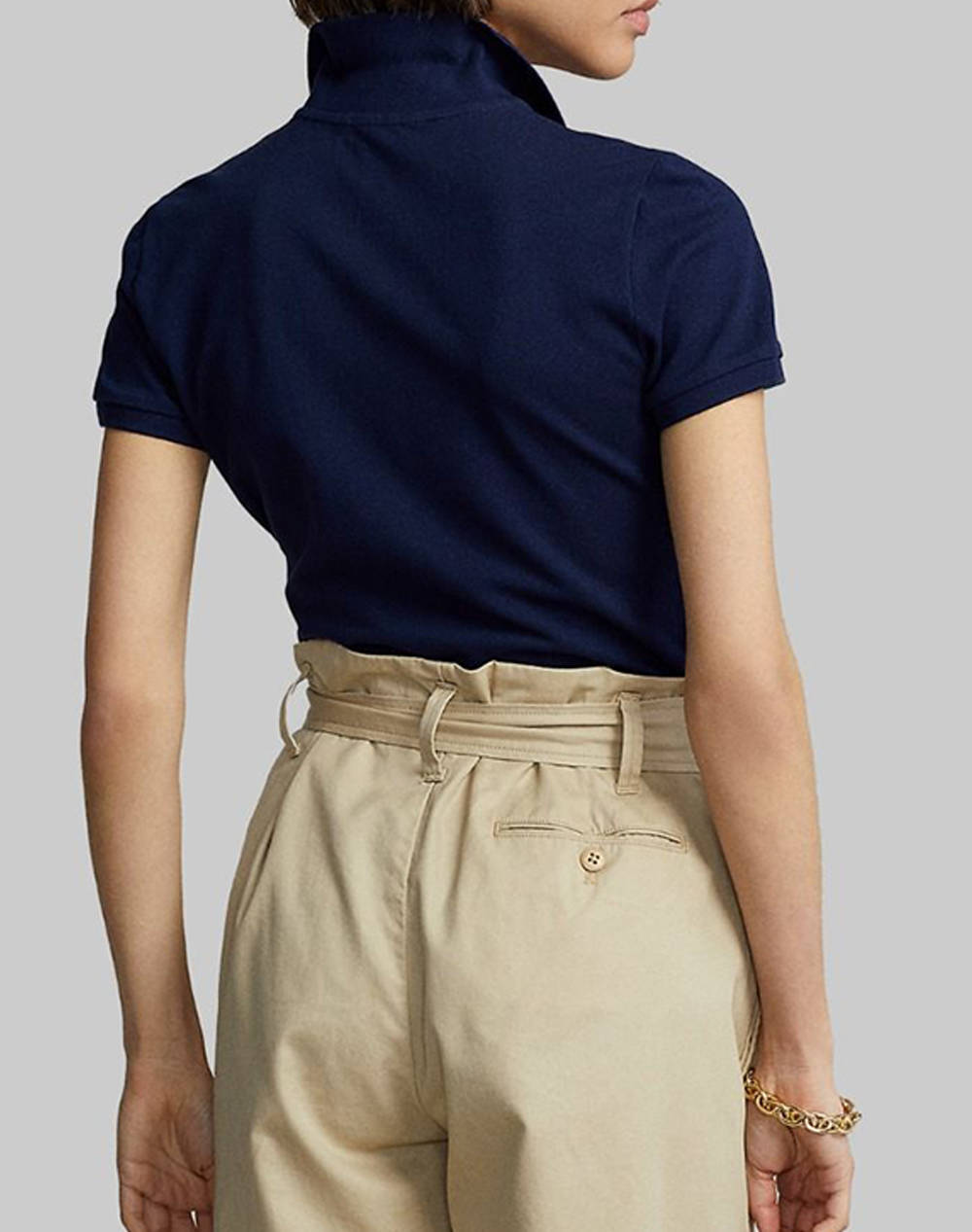 RALPH LAUREN JULIE POLO-SLIM-SHORT SLEEVE-POLO SHIRT