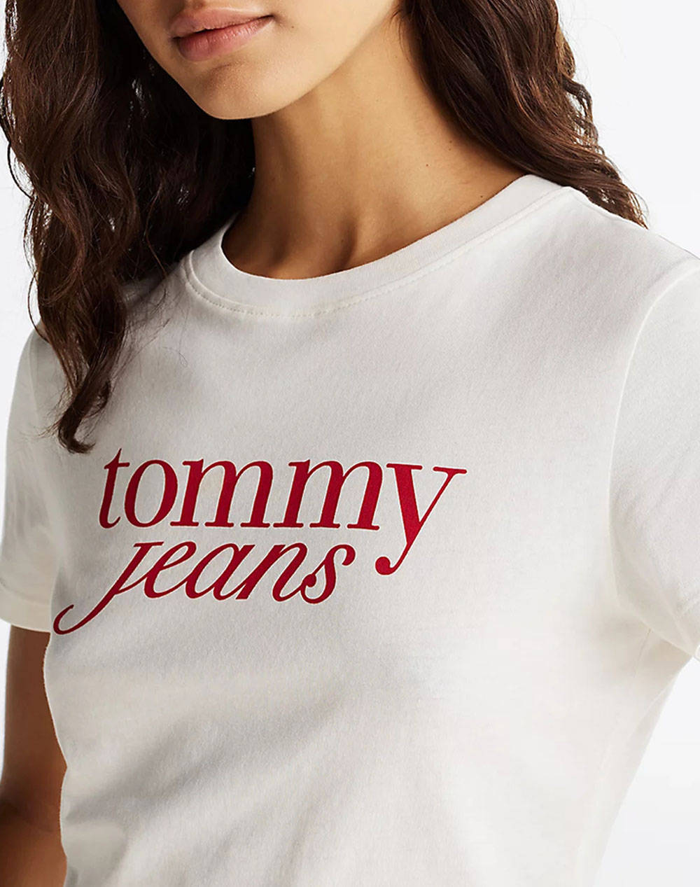 TOMMY JEANS TJW SLIM ESSENTIAL LOGO TEE EXT