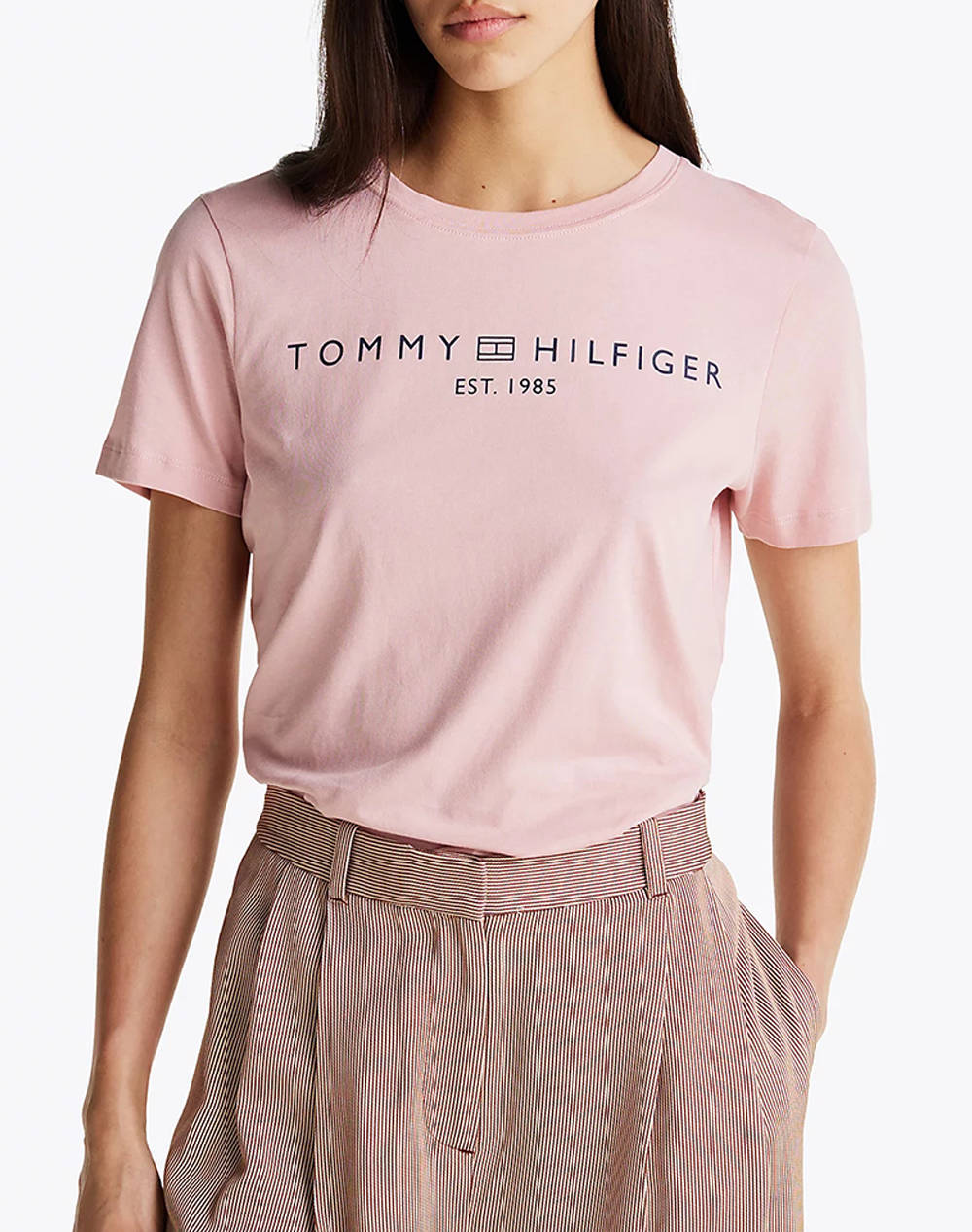 TOMMY HILFIGER REG CORP LOGO C-NK SS