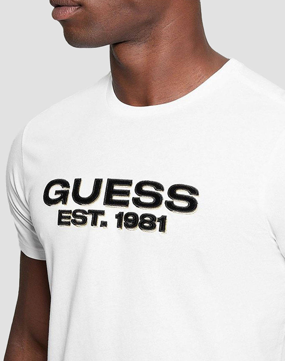 GUESS SS BSC VELVET LOGO TEE Мъжки суитшърт