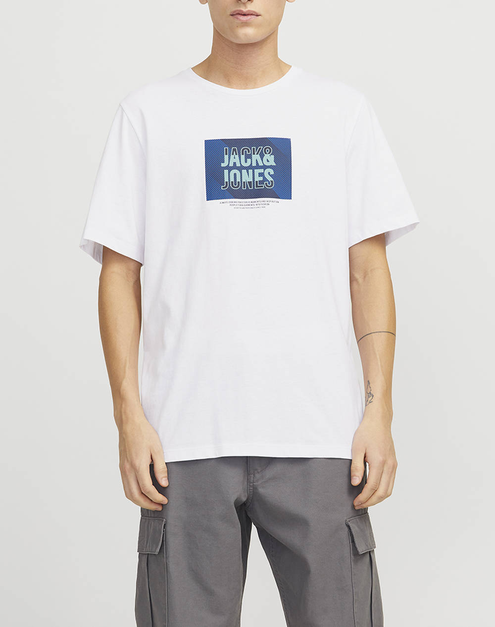 JACK&JONES JJHUDSON TEE SS CREW NECK LN