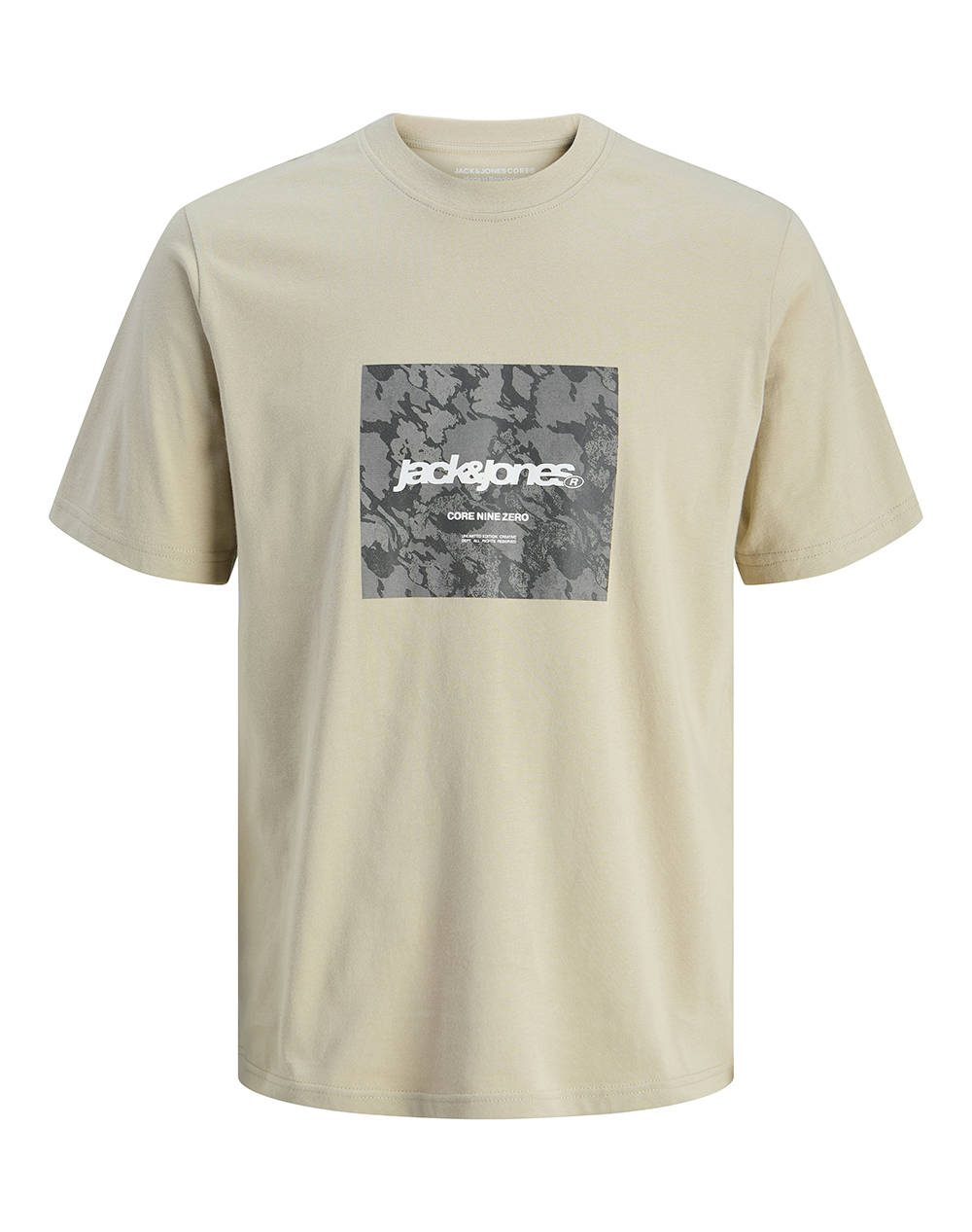 JACK&JONES JCOTARMAC CAMO FRONT TEE SS CREW NECK LN