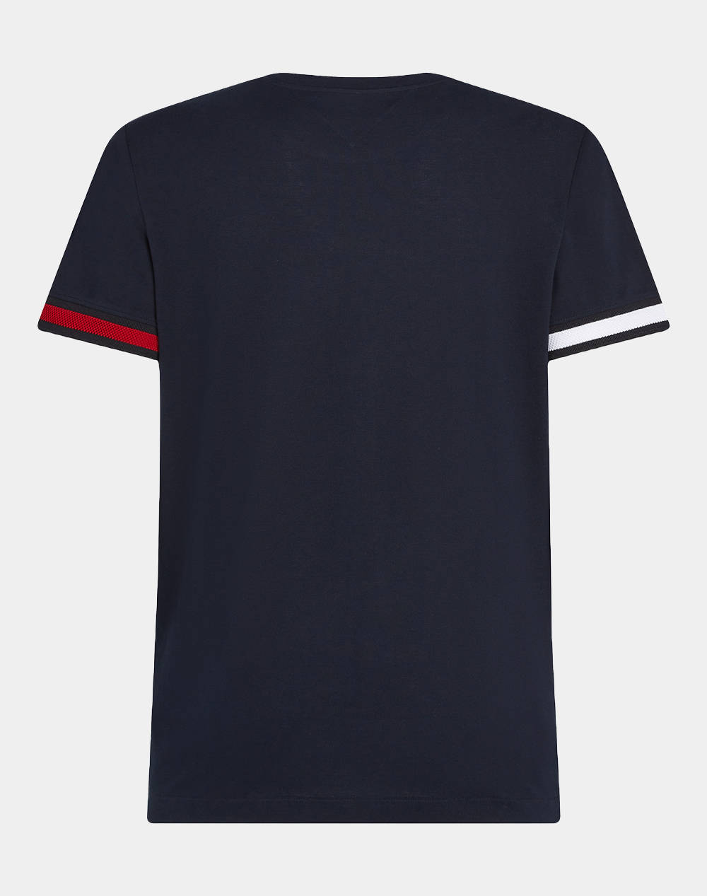 TOMMY HILFIGER GLOBAL STRIPE FLAG CUFF TEE