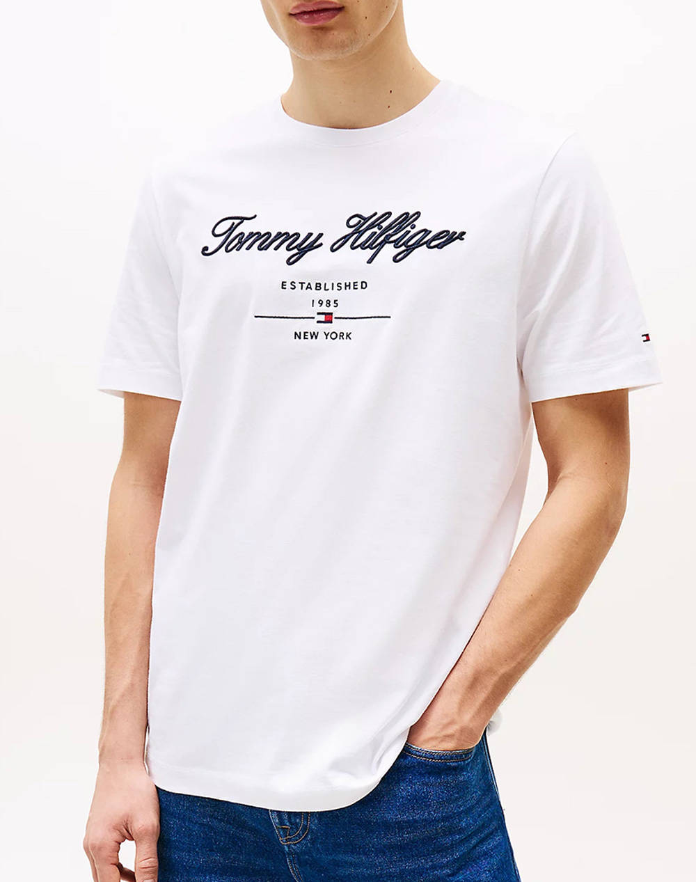 TOMMY HILFIGER SCRIPT LOGO TEE