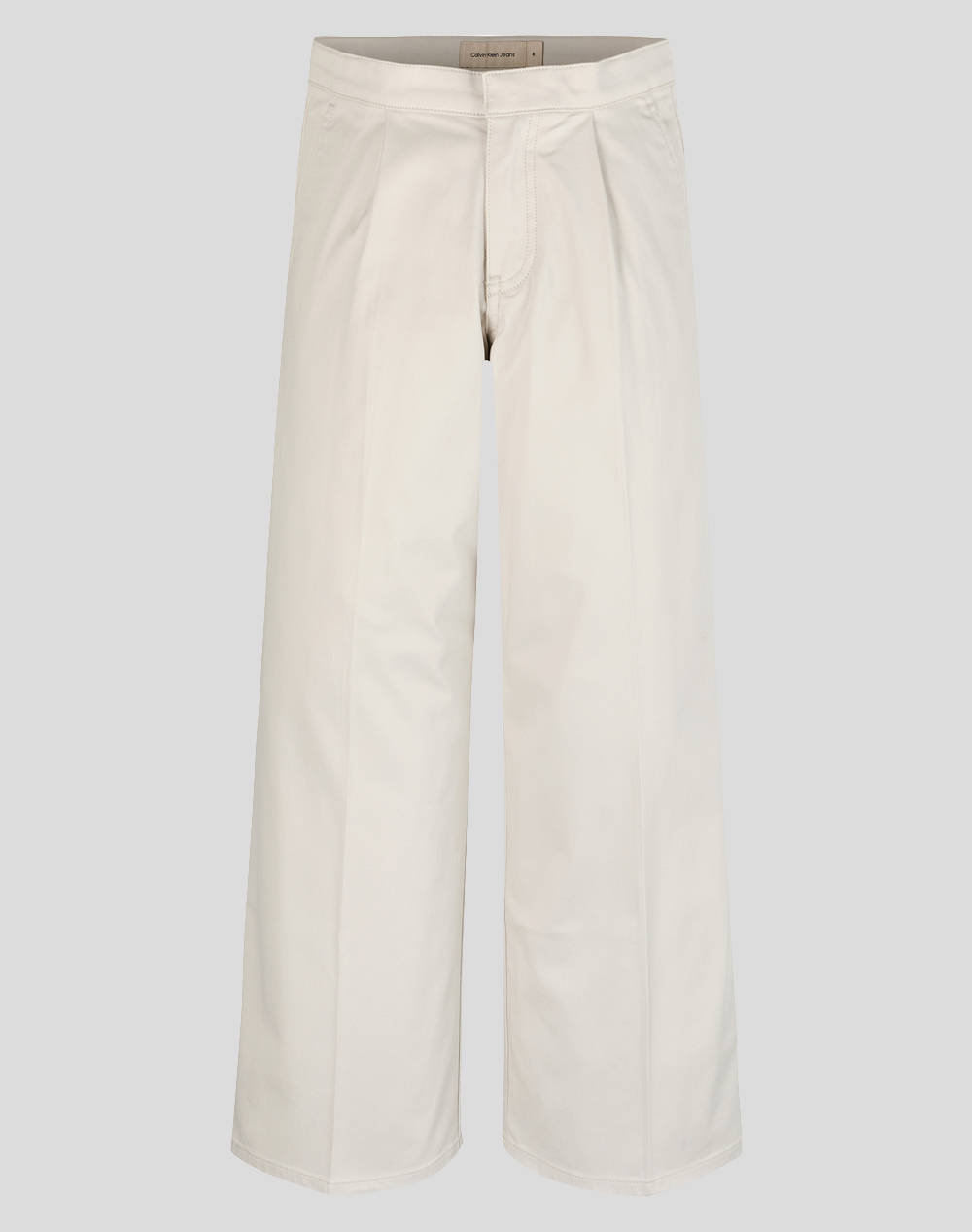 CALVIN KLEIN JEANS HR WIDE LEG SATEEN CHINO PANTS