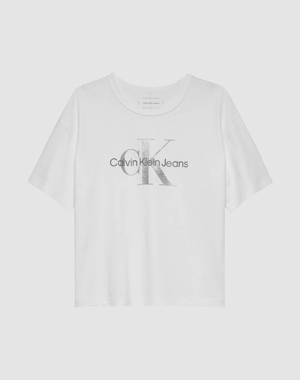 CALVIN KLEIN JEANS MONOLOGO GLITTER SS T-SHIRT