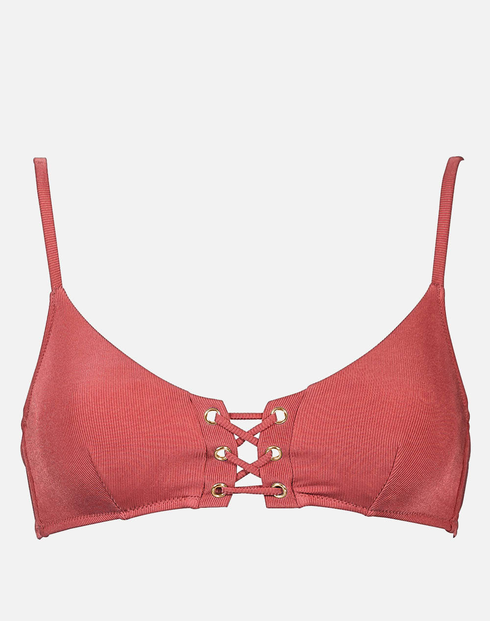 WATERCULT SUMMER SOLIDS LACED BRALETTE BIKINI TOP БЛУЗА