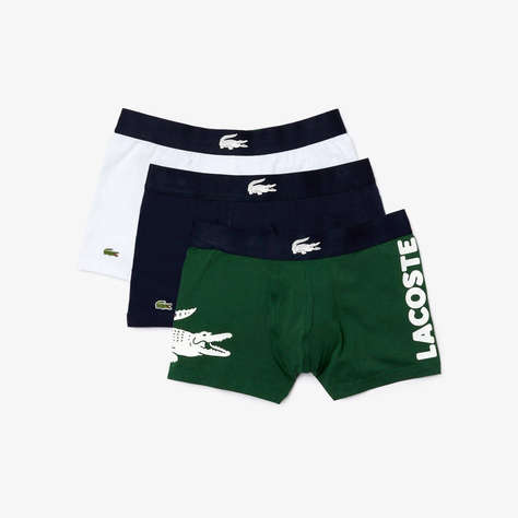 LACOSTE КОМПЛЕКТ БЕЛЬО ОТ 3 БРОЯ TRUNK PACK 3 TRUNKS