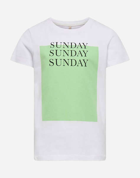 ONLY KONWEEKDAY LIFE REG S/S BOX TOP CP JRS