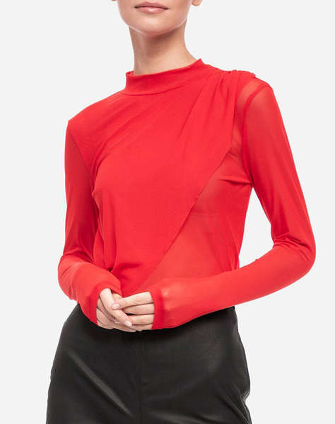 NA-KD 10 EXTRA LAYER MESH TOP БЛУЗА