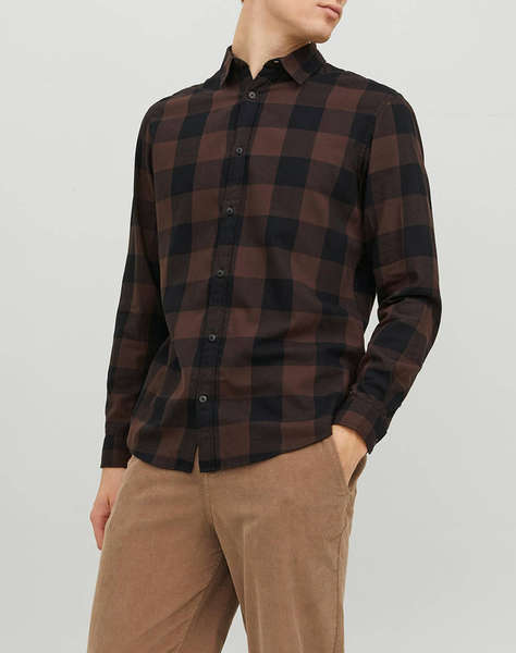 JACK&JONES JJEGINGHAM TWILL SHIRT L/S NOOS