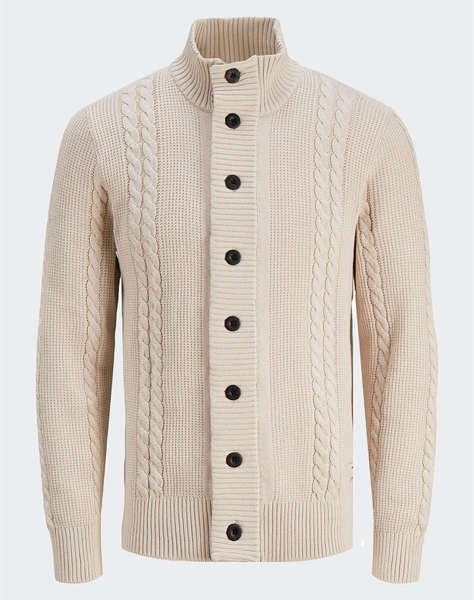 JACK&JONES JCOGRID CABLE KNIT CARDIGAN