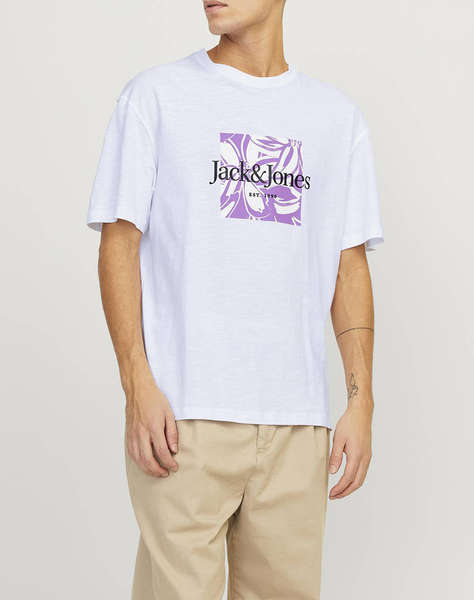 JACK&JONES JORLAFAYETTE BRANDING TEE SS CREW NEC LN