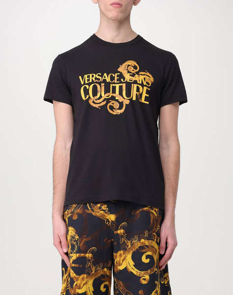 VERSACE JEANS 76GAHG00CJ00G 76UP600 S LOGO WATERCOLOR MEN''S T-SHIRT