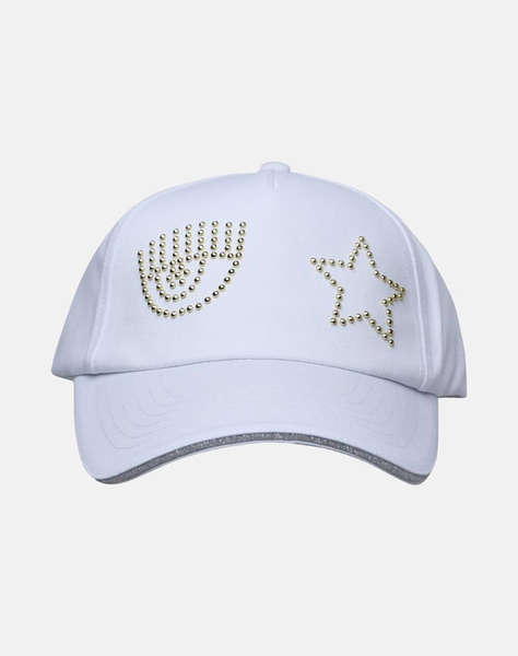 CHIARA FERRAGNI 76SBZK13ZG278 BASEBALL CAP EYE STAR STUDS CIRCONFERENZA 58 CM WOMEN''S ACCESSORIES