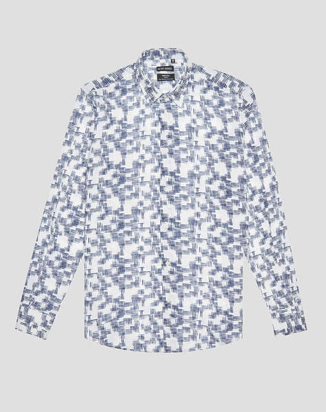 ANTONY MORATO MMSL00628FA430611 SHIRT NAPOLI SLIM FIT IN SOFT TOUCH PRINTED COTTON MEN''S SHIRT